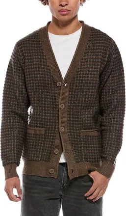 Weatherproof Vintage Weatherproof Vintage Grid V-Neck Cardigan