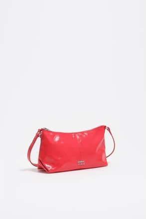 Bimba & Lola Leather Mini Crossbody Bag in Acid Red at Nordstrom