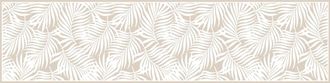 DecoChic Alfombras vin&iacute;licas hojas tropicales crudo 48x198 cm