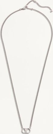 Valentino Garavani Collana Valentino Garavani VLogo Signature In Metallo Uomo TRASPARENTE UNI