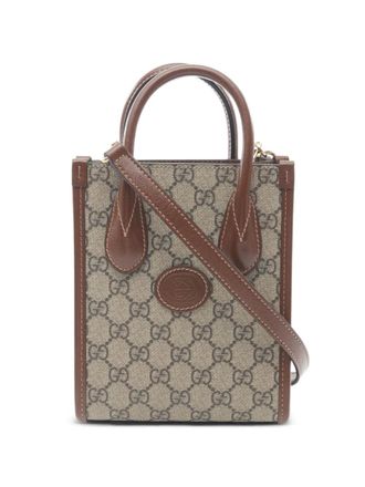Gucci 2010s GG monogram leather handbag - Neutrals