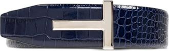 Tom Ford Cintura con fibbia a T - Blu