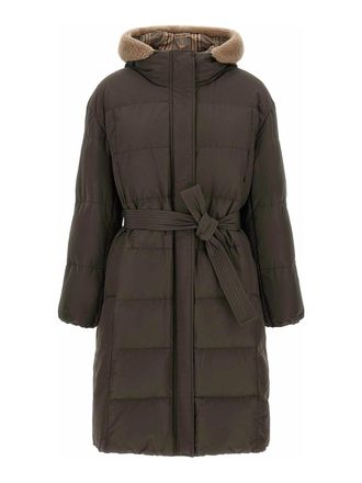 Brunello Cucinelli Green Boudin Quilted Puffer Jacket
