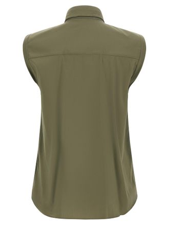 Brunello Cucinelli Womens Bicolor Cotton Blouse