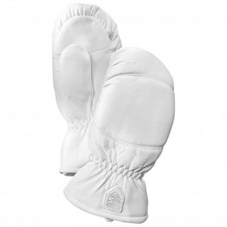 Hestra Leather Box Mitt Handschuhe - Unisex | grau/weiß