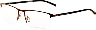 Porsche Design Mens 56mm Brown Opticals
