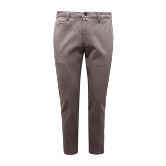 BRIGLIA 1949 Q8062 Pantalone Slim Fit Cotton Trousers - male - Briglia - Chinos - Gray - M - Trousers