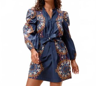 Cleobella Ivana Mini Dress In Venezia Blue