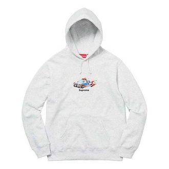 SUPREME Cop Car Hooded Sweatshirt White SUP-FW19-519