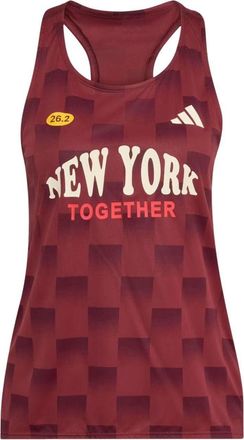 adidas (WMNS) adidas Adizero NYC Running Tank Top Asia Sizing Shadow Red Maroon KG8570
