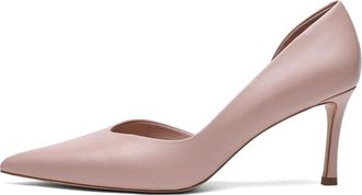 Cesare Gaspari Leren Pumps met Puntige Neus - Dames - Pumps - Paars - 38 EU - Leer - Schoenen