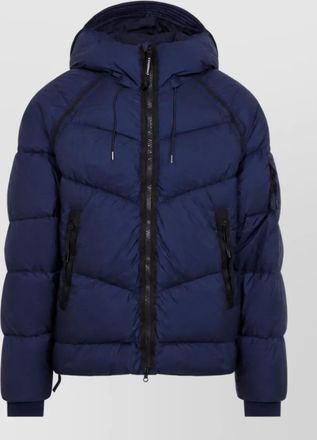 C.P. Company down hooded quilted puffer jacket