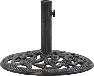 vidaXL Umbrella Base Bronze 26.5 lbs 18.9 Cast Iron, 47861