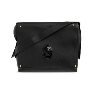 Versace Heren, Tassen, Zwart, Maat: ONE Size Leer
