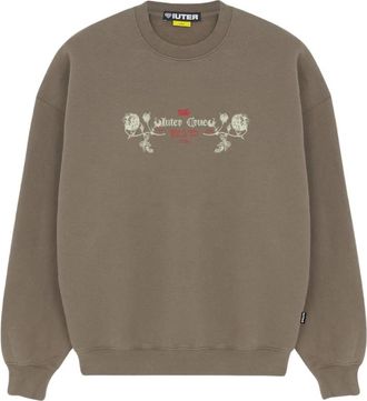 Iuter Bloom Crewneck - Heren - Sweatshirts - Bruin - M - Hoodies & sweatvesten