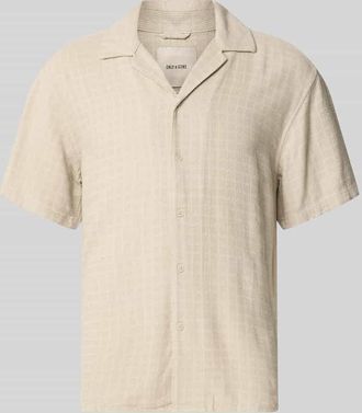 Only & Sons Regular Fit Freizeithemd aus Viskose-Leinen-Mix Modell LATHAM in Beige, Gr&ouml;&szlig;e XXL
