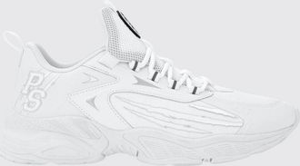 Plein Sport Sneakers basse in mesh multicolor con tirante e suola dentellata
