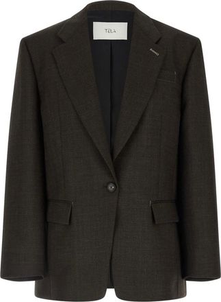 Tela Blazer Miranda - Jackets - Mujer - Marr&oacute;n - S