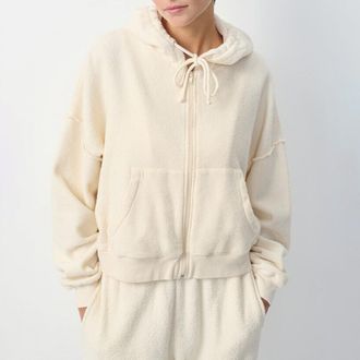American Vintage Hoodie met lange mouwen en rits, BOBYPARK