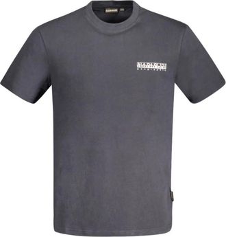 Napapijri Hombre, Camisetas, Negro, Talla: 3XL