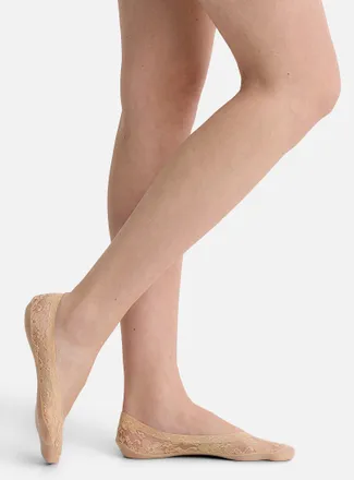Hue Womens 100% lace foot liner