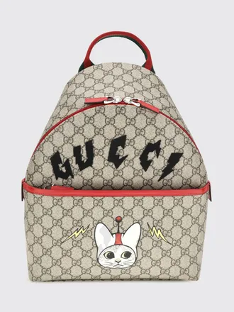 Gucci Zaino da bambino in tessuto GG Supreme con monogramma e manico superiore