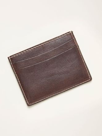 Fat Face FatFace Chocolate Brown Leather Cardholder