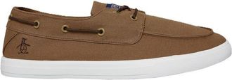Original Penguin Zeeman Canvas Heren Tan Veterschoenen