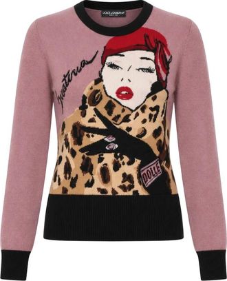 Dolce & Gabbana Pullover Girocollo - - Knitwear - Donna - Multicolore - L