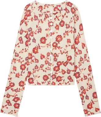 Free People Top a fiori - Toni neutri