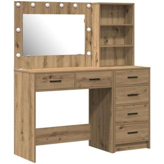 vidaXL Mesa De Tocador Marr&oacute;n 78.5 X 41 X 135 Cm Madera Contrachapada Vidaxl
