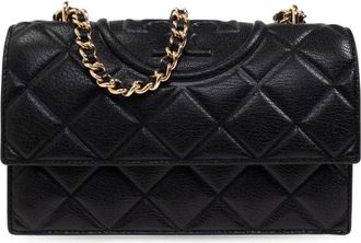 Tory Burch Fleming Small Schoudertas - Dames - Schoudertassen - Zwart - ONE Size - Leer - Tassen