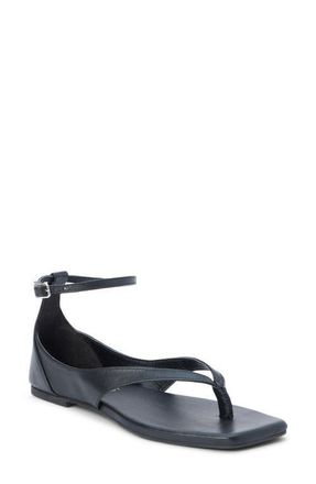 Matisse Footwear Kerry Ankle Strap Sandal in Black Leather at Nordstrom, Size 11