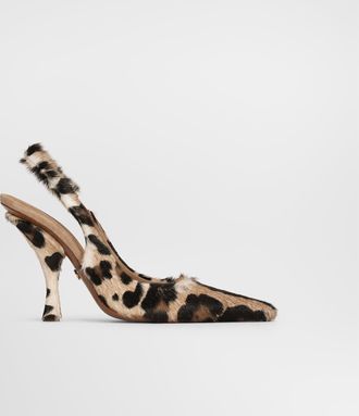 Dolce & Gabbana Leo Kid Leather Slingback - Woman Pumps And Slingback Brown 36.5