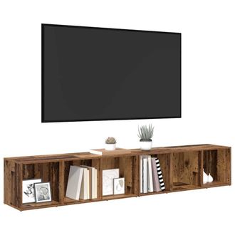 Berkfield Home Modern 2 pcs Old Wood Engineered wood in Brown