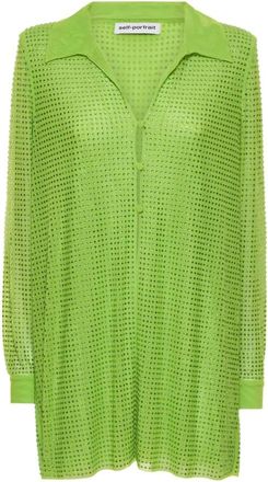 Self Portrait Mujer, Vestidos, Verde, Talla: S