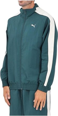Puma Felpa con zip - Heren - Trainingsjackets - Groen - XL - Nylon - Fitness