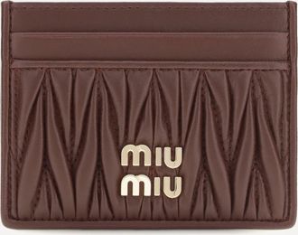 Miu Miu Portacarte in nappa matelass&eacute; Woman UNI