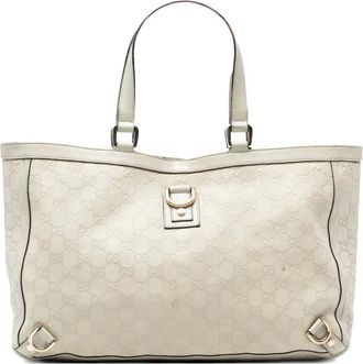 Gucci 2016-2025 Guccissima Abbey D Ring tote bag - Wit