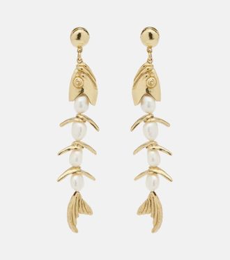 Alemais Calypso embellished drop earrings