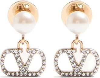 Valentino Garavani Vlogo Oorbellen - Dames - Oorbellen - Geel - ONE Size - Accessoires