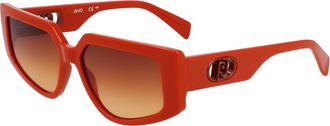 Liu Jo LJ801S 223 Womens Sunglasses Orange Size 55