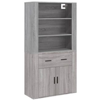Berkfield Home Highboard Grey Sonoma Engineered Wood