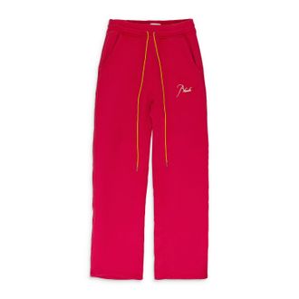 Rhude RED HEAVYWEIGHT SWEATPANTS