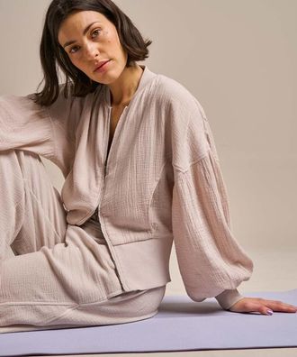 BAM Breathable Cotton Gauze Bomber Jacket - X-Small