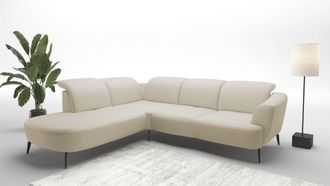 Sit&more Ecksofa »Zoe« ink.Sitztiefenverstellung, wahlweise mit Kopfteilverstellung