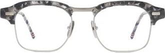 Thom Browne Square Browline Optical Frame - unisex - Brillen - Grijs - 49 MM - Accessoires