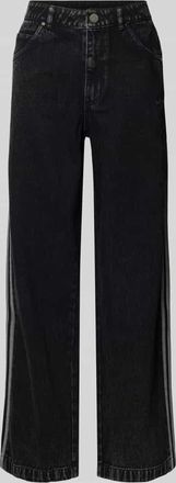 adidas Originals Loose Fit Jeans aus reiner Baumwolle in Black, Gr&ouml;&szlig;e 27