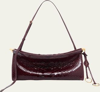 Alaia Le Click Medium Python Shoulder Bag