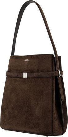 Toteme Womens Belted Calfskin Shoulder Bag Brown